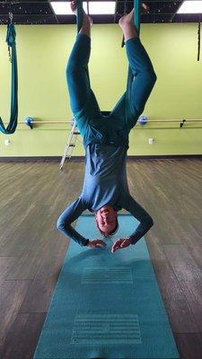 Aerial sacral hang