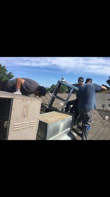 Complete Air Conditioning removal and Installation.