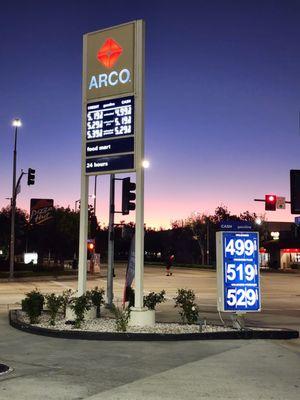 Gas prices as of 11-6-22