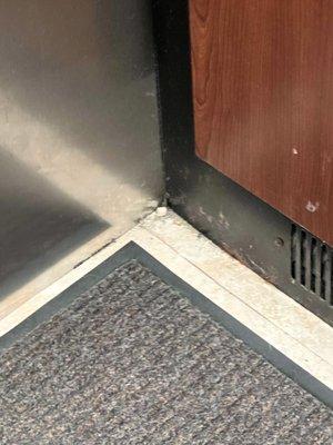 Dirt level in elevator. Every day.