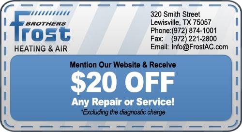 Mention our website and get $20 off any repair or service.