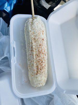 Elote- Parmesan cheese. Was good