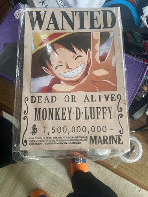 One piece wanted posters