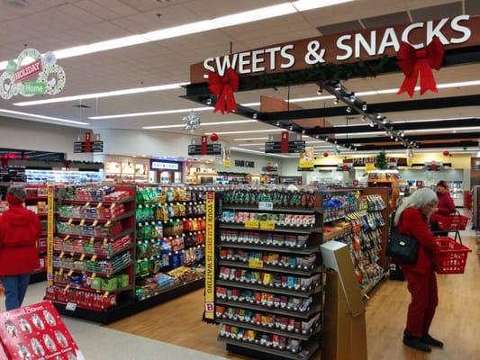 Fancy snack and candy area.