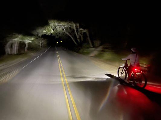 Night ride in Provincetown.