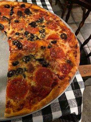 Pepperoni and olives