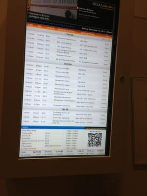 Digital Calendar of Events information kiosk