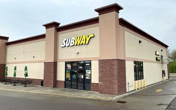 Restaurant Exterior, Patio and Drive-thru