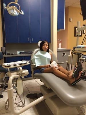 Fast, easy and painless teeth cleaning for my 11yr old. Happy client!