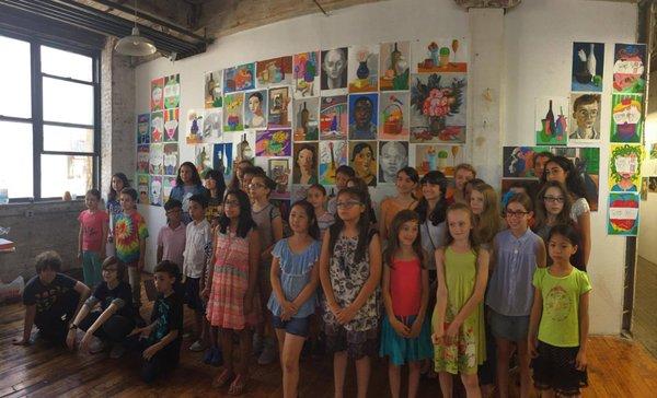 Bi-annual exhibition of Bridgeview young students of ages 7 - 15