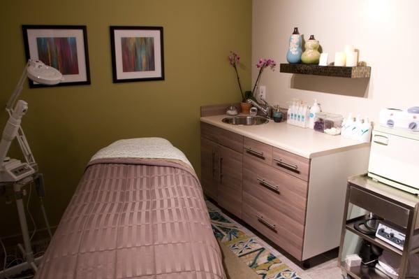 waxing and facials room