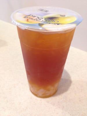 Passion fruit tea with jelly