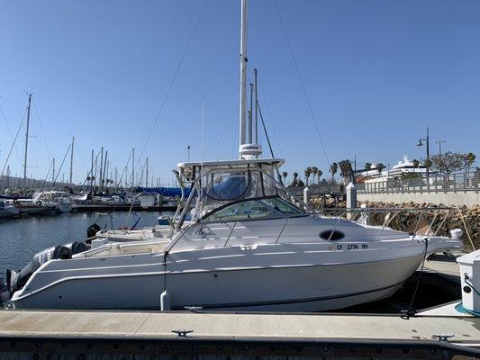 28ft walk around fishing boat