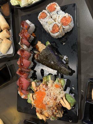 Sushi and handroll