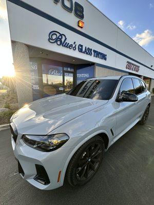 Call/Text Us! (909) 656-1035
BMW X3
05% All Windows 
35% Windshield   
PRIME XR @Xpel