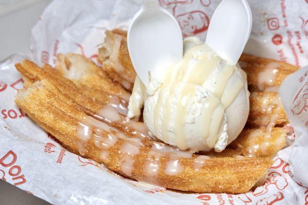 Churros w/ Ice Cream.