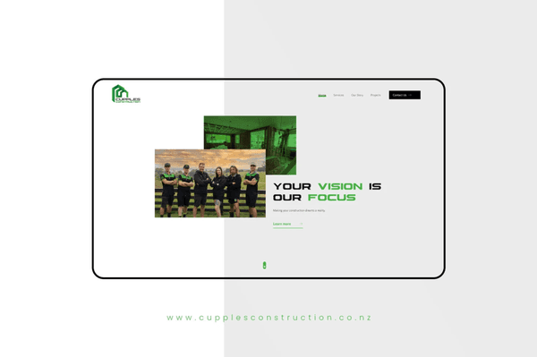 Web Design and Development for Portfolio website of a Construction Company