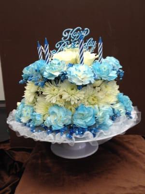 Birthday floral arrangement- Lohse Florist