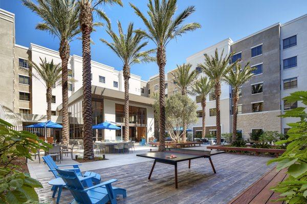 Ping Pong in Courtyard