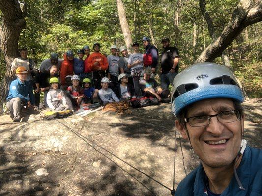 Climbing with the Boy Scouts