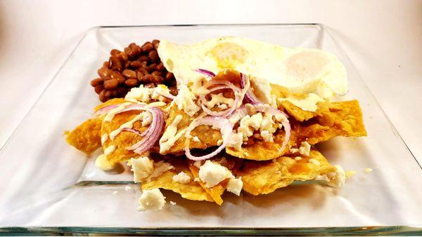 Red chilaquiles