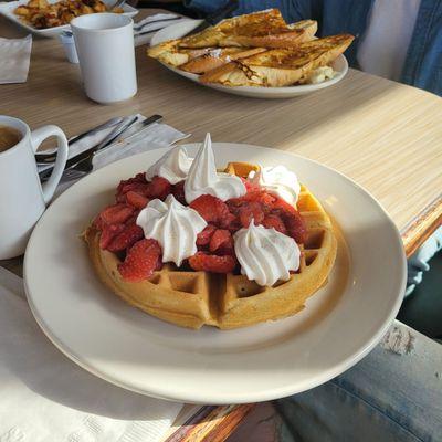 Strawberry Belgian waffle