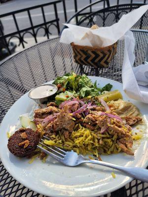 Swarma falafel salad and the list goes on