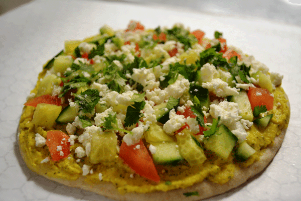 Vegetarian Greek Veggie Pizza