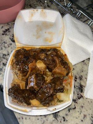 Juicy meaty small oxtail