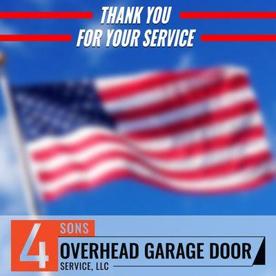 We want to thank all those who served by offering a discount on our services. 
 Give us a call today to schedule your appointment!