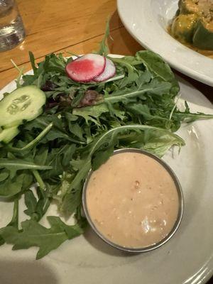 Very many stems house salad - half