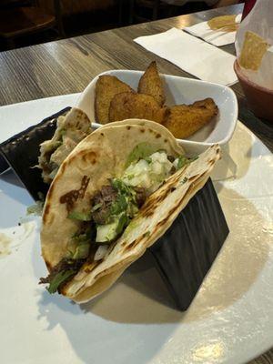 The quesadilla steak taco special