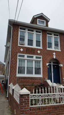 New installation of Soffits,capping, gutters,and leaders