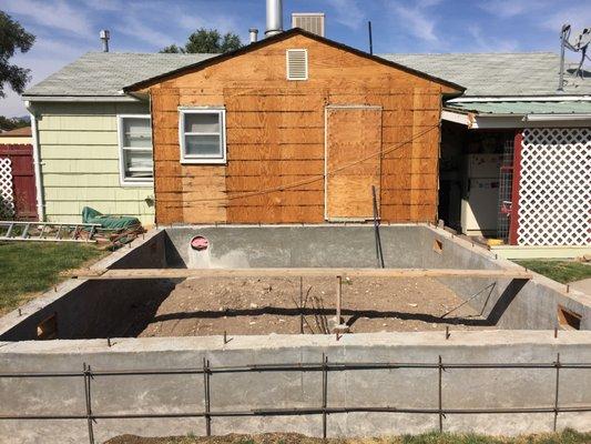 Home Addition Concrete Foundation. Yes we do Additions.