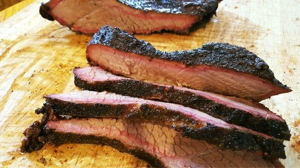 Sliced brisket