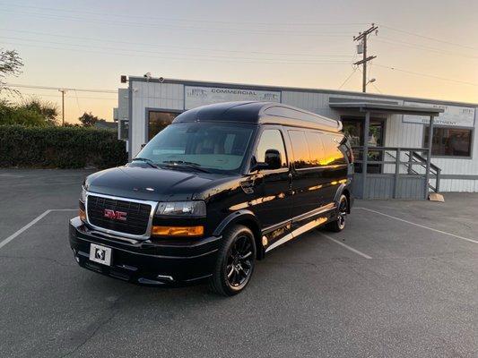 2021 GMC conversion van delivered by Chris at Thorson