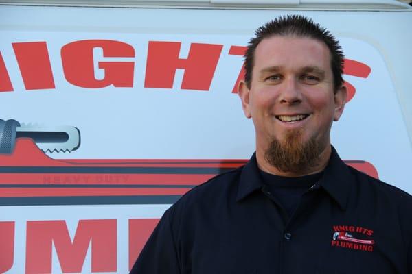 Hi my name is Jeremy Knight owner and operator of Knights Plumbing. Myself and my family live and work right here in Orange County, CA.