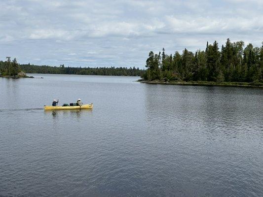 A serene, beautiful canoeing experience