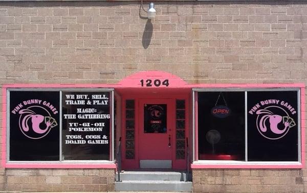 The store is pretty Pink,  so once you get here,  we are very hard to miss!