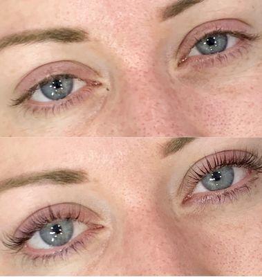 Keratin Lash Lift and Tint