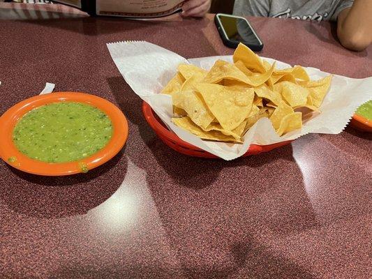 Free chips and salsa