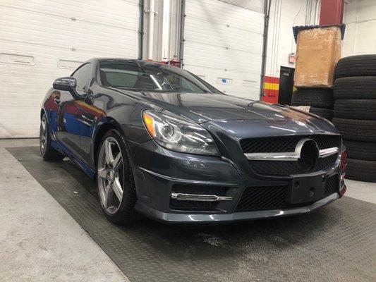 A rare SLK 250 Convertible with Manual Transmission