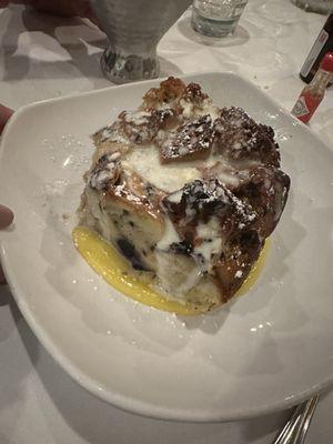 Dessert - blueberry lemon bread pudding