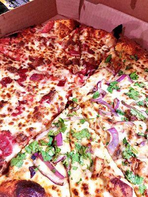 Butter Chicken Meat Lovers Pizza