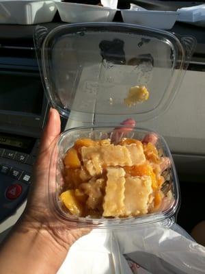 Peach cobbler! Yum!