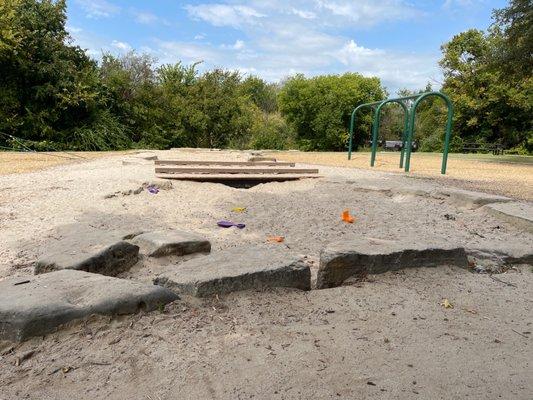 Sand area for little hands