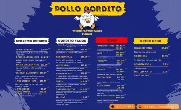 Checkout our menu