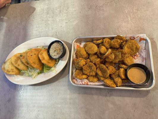 New Orleans Meat Pies and Fried Pickles