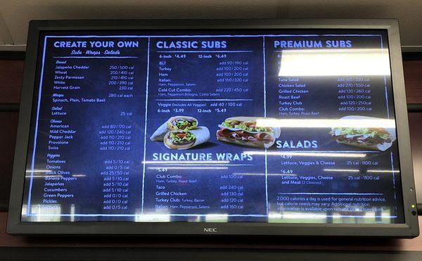 Sub Counter Menu