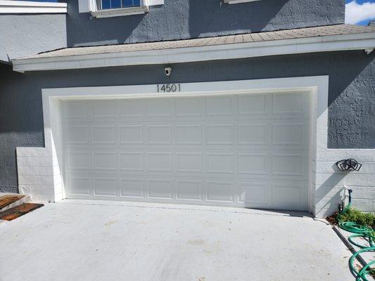 Outside of new Garage Door